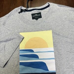 New Rodd Gunn Mens Sunrise T-Shirt Sports Fit Short Sleeve Cotton T-Shirt Size M